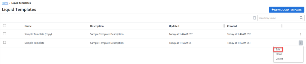 edit liquid template